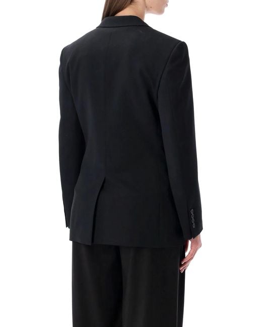 Balenciaga Black Wool Jackets Tailored Jacket