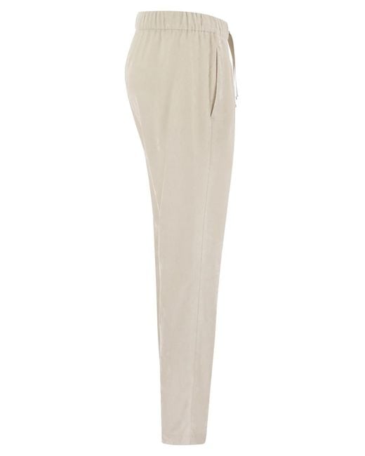 Herno Natural Bright Corduroy Resort Trousers