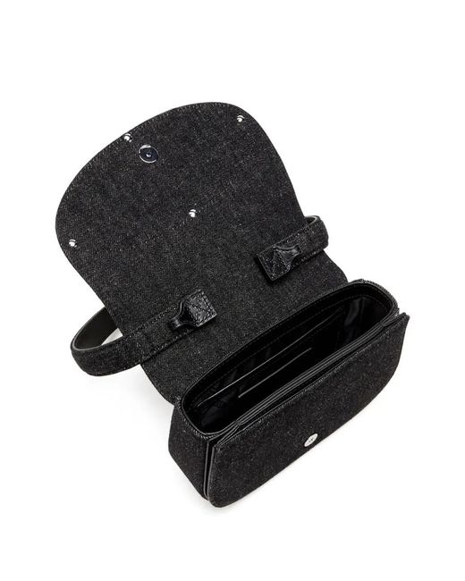 DIESEL Black 1Dr Denim Shoulder Bag