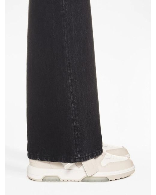 Off-White c/o Virgil Abloh Natural Out Of Office Leather Sneakers