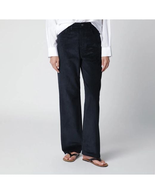 Rohe Blue Midnight Corduroy Trousers