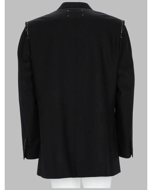 Maison Margiela Black Tailored Jacket With Two-Button Closure for men