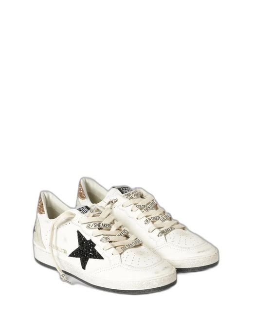 Golden Goose Deluxe Brand White Ball Star Leather Sneakers