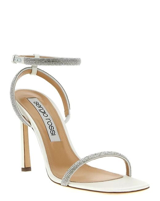 Sergio Rossi Metallic 'Bridal' Sandals