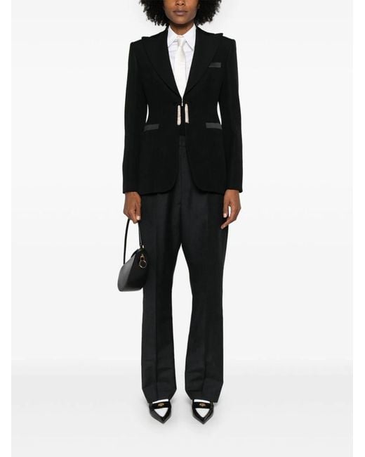 Max Mara Black Wool Single-Breasted Jacket