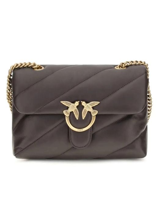 Pinko Gray Love Puff Classic Cl Sheep Bag