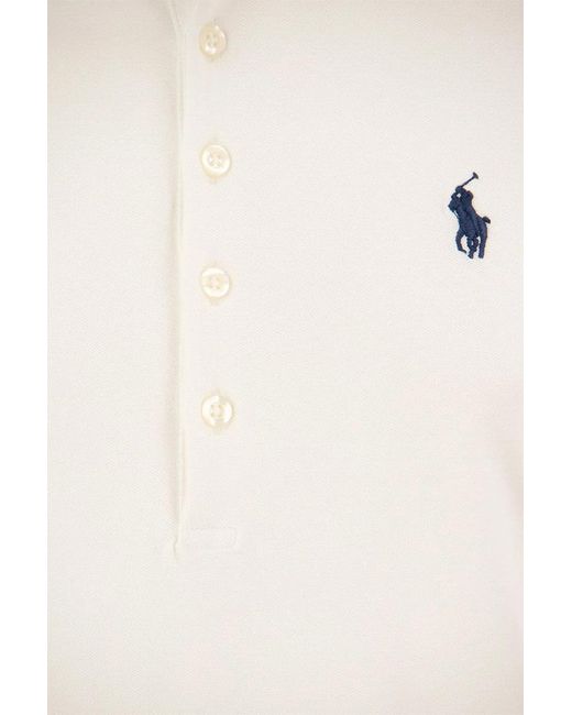 Polo Ralph Lauren White Julie Cotton Polo Shirt