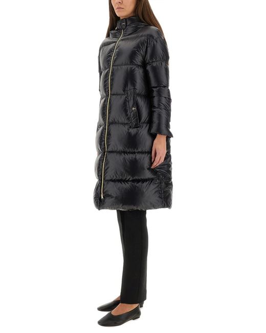 Herno Black Ultralight Long Jacket