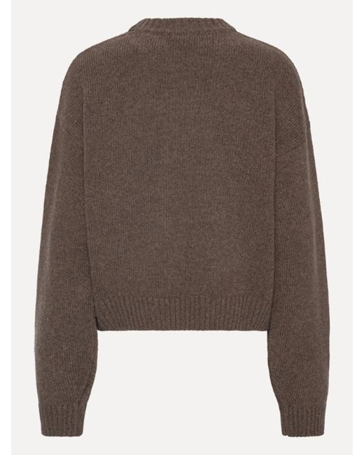 ROTATE BIRGER CHRISTENSEN Brown Crewneck Sweater