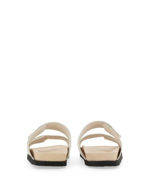 Palm Angels White Sandal With Logo for men