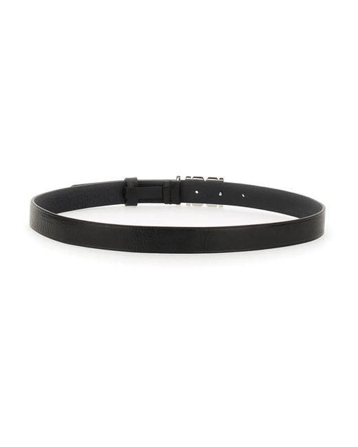 DSquared² Black Leather Belt