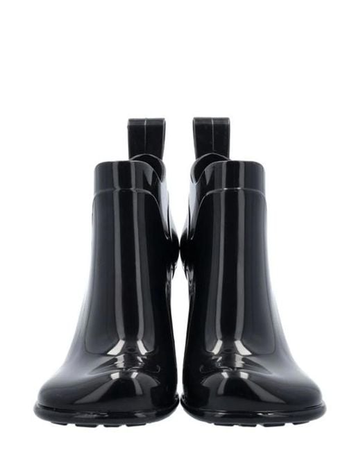 Bottega Veneta Black Shine Rubber Boots