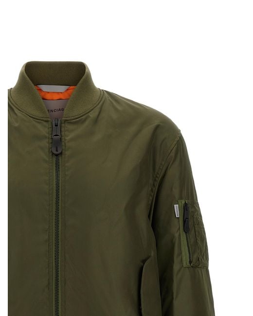 Balenciaga Green Bomber Jacket for men