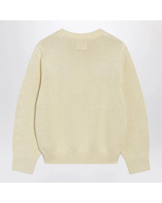 Totême Natural Oversized Crewneck Sweater