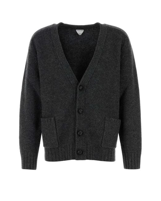 Bottega Veneta Black Cardigan Dett for men