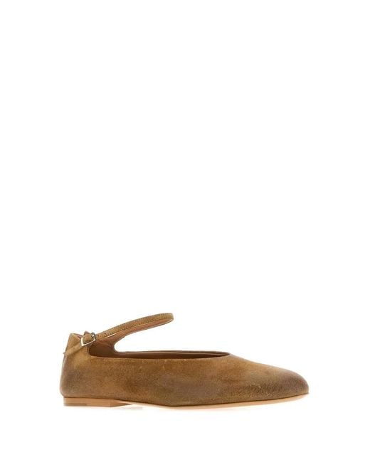 Jil Sander Brown Elyss Ballerina