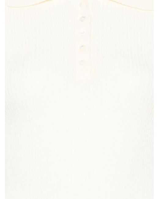 DUNST White Cotton Blend Polo Shirt