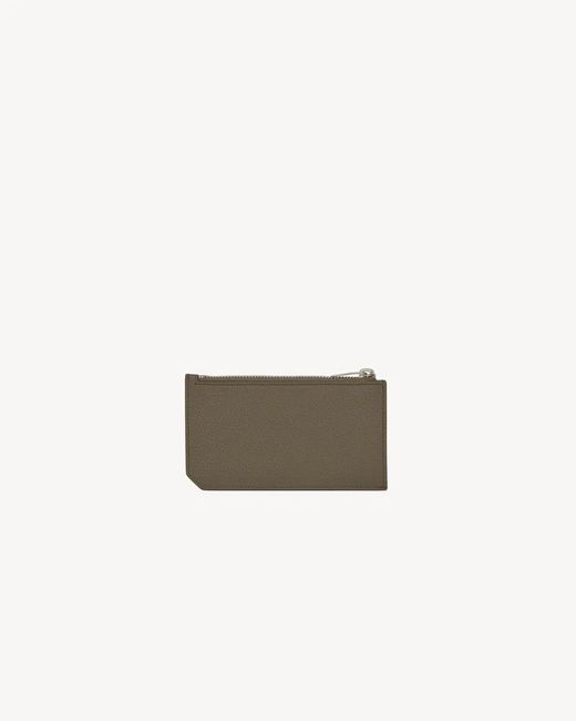 Saint Laurent Multicolor Tiny Cassandre Fragments Zipped Card Case for men