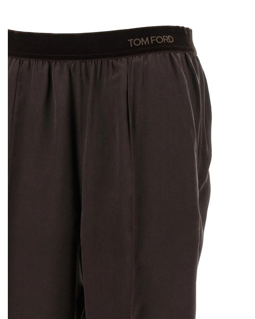 Tom Ford Black Silk Pants