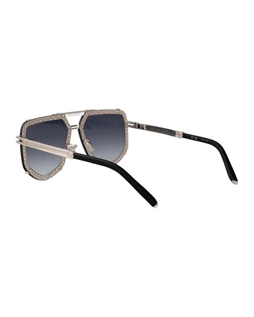 Philipp Plein Black Metal Sunglasses