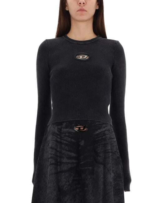 DIESEL Black T-Shirt "M-Anchor-A"