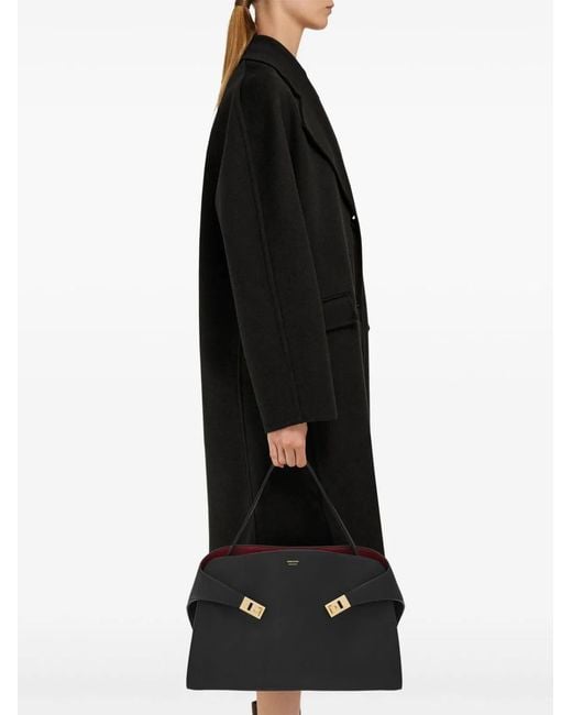 Ferragamo Black Hug Medium Leather Shoulder Bag