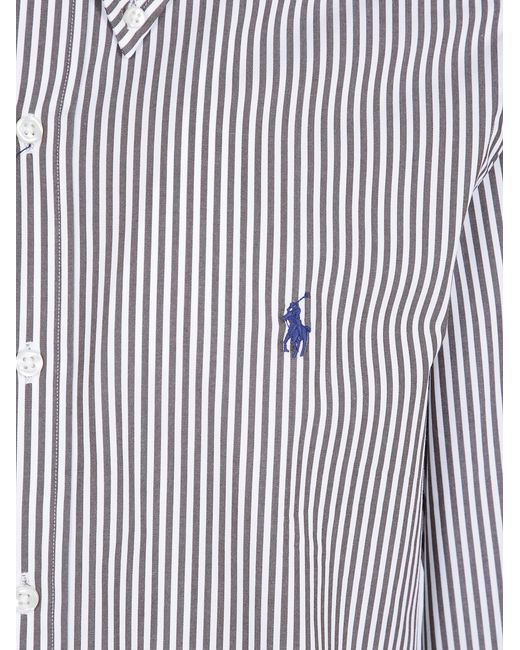 Polo Ralph Lauren Blue Long Sleeve Sport Shirt for men