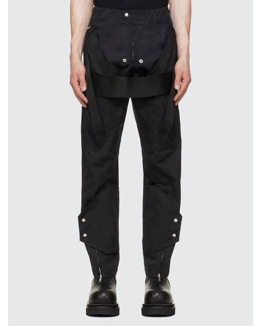 Rick Owens Black Megastrapped Motopants for men