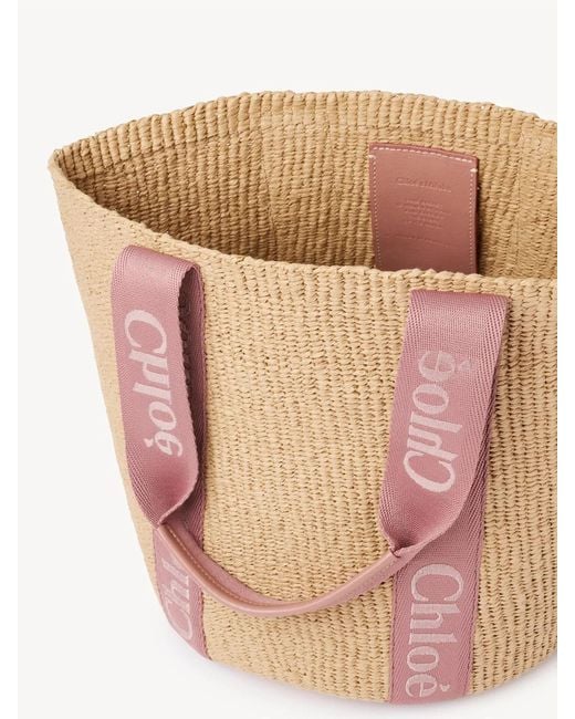 Chloé Pink Large Woody Tote Bag