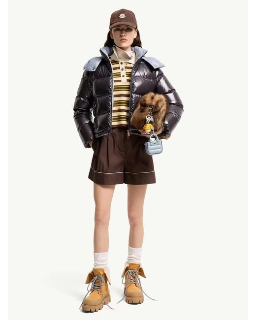 Moncler Gray Niveole Short Down Jacket