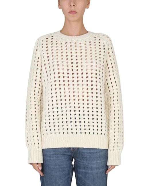 Bottega Veneta Natural Maglia Traforata