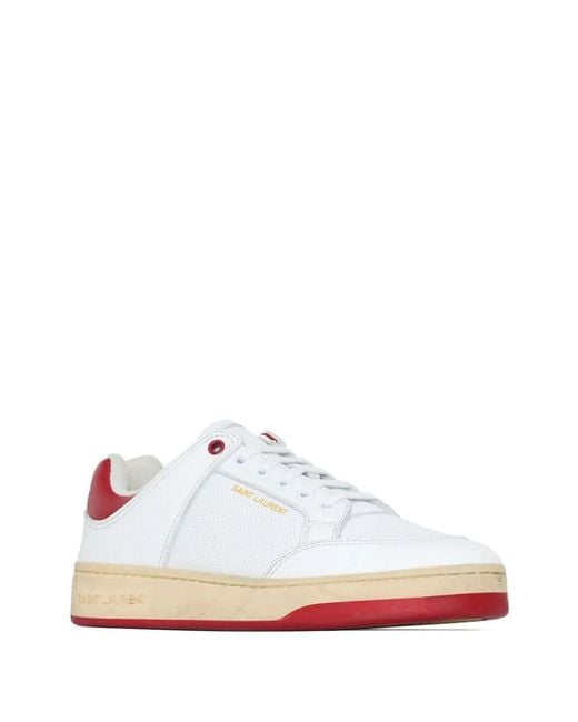 Saint Laurent White Sl/61 Sneakers for men