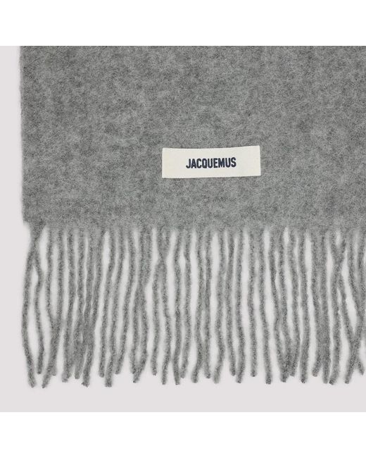 Jacquemus Gray Wool Scarf Scarf