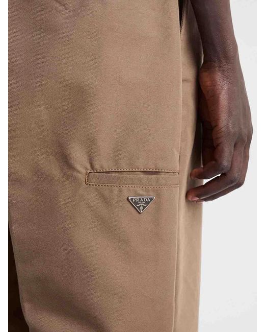 Prada Brown Denim Pants for men