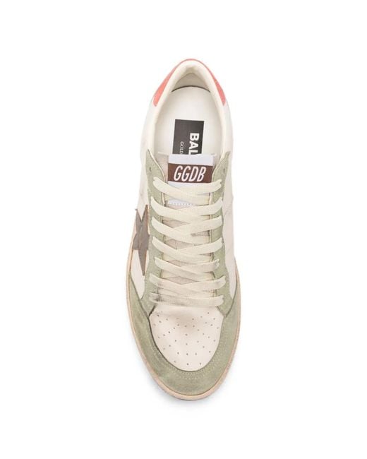 Golden Goose Deluxe Brand White Butter Sage Ball Star Sneakers