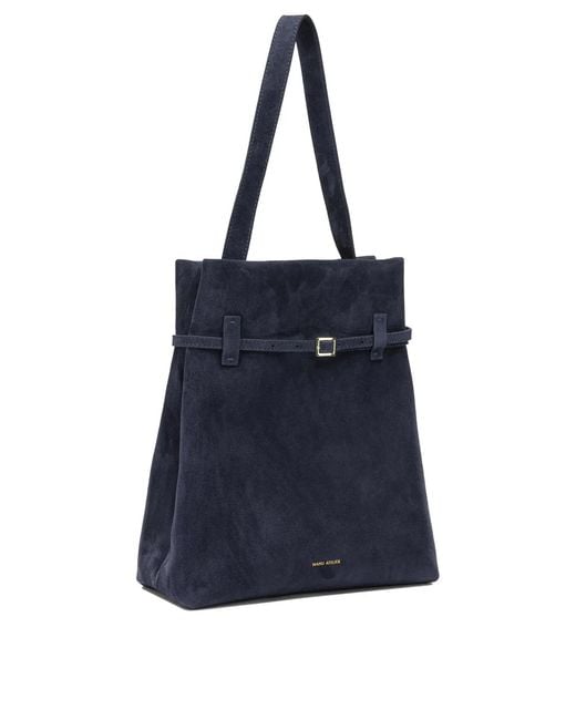 MANU Atelier Blue "Tote Du Jour" Medium Shoulder Bag