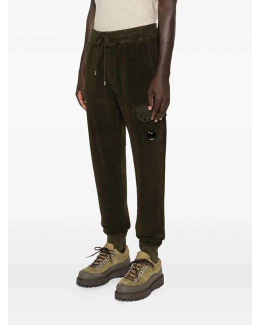 C P Company Black C.P.Company Ivy Cotton Pants for men