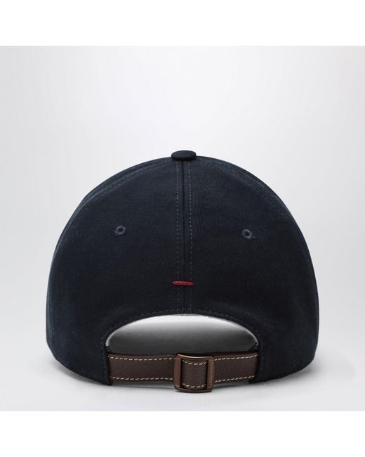 Brunello Cucinelli Blue Baseball Cap for men