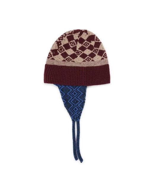 Dries Van Noten Red Bordeaux Marvin Hat for men