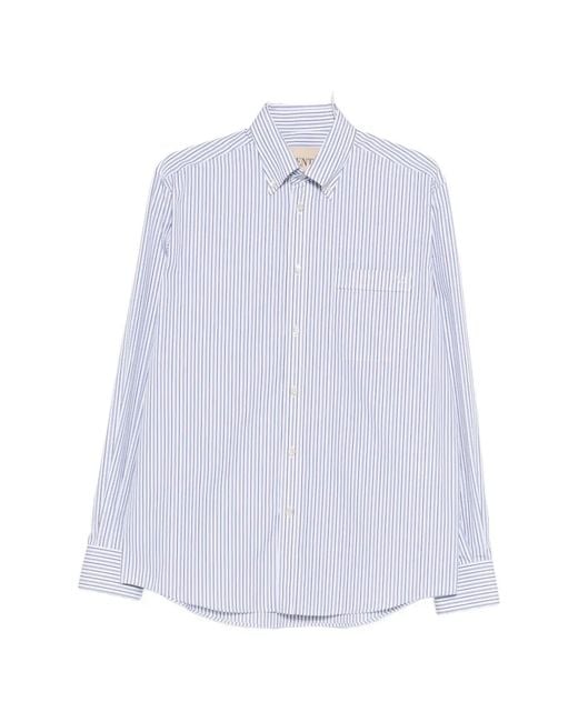 Valentino Garavani White Striped Cotton Shirt for men
