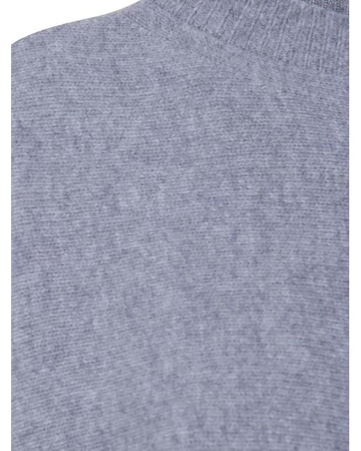 Sofie D ́hoore Blue "Maui" Oversized Pullover C-Neck Long Sleeves