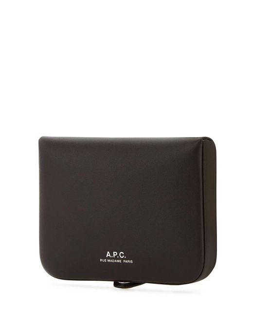A.P.C. Black Portafoglio for men