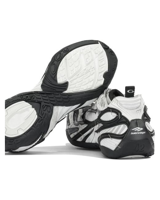 Balenciaga White "Soleless" Low Sneakers for men