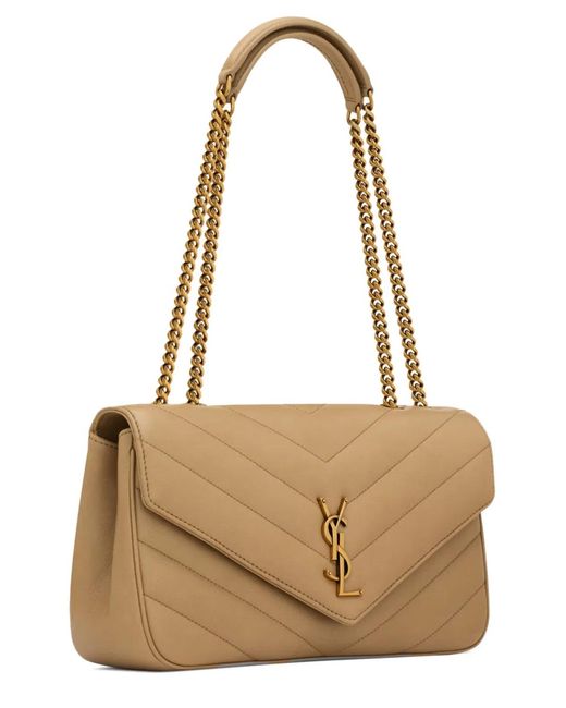 Saint Laurent Natural Medium Loulou Bag