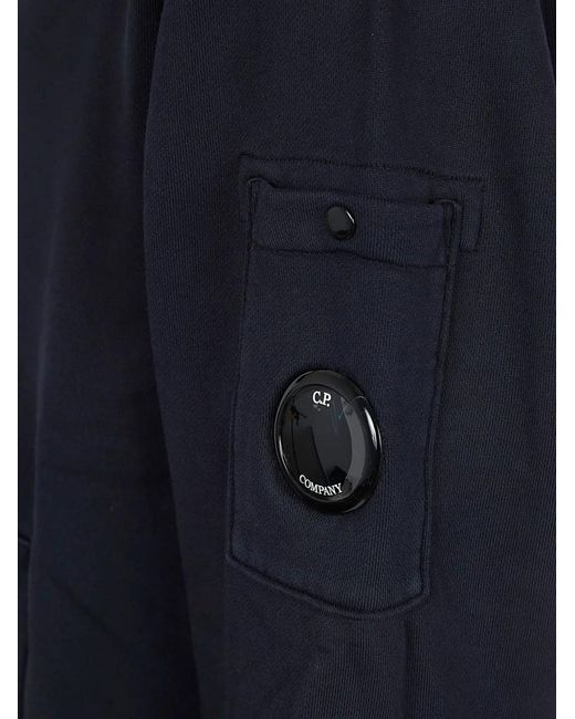 C P Company Blue C.P.Company Cotton Hoodie for men