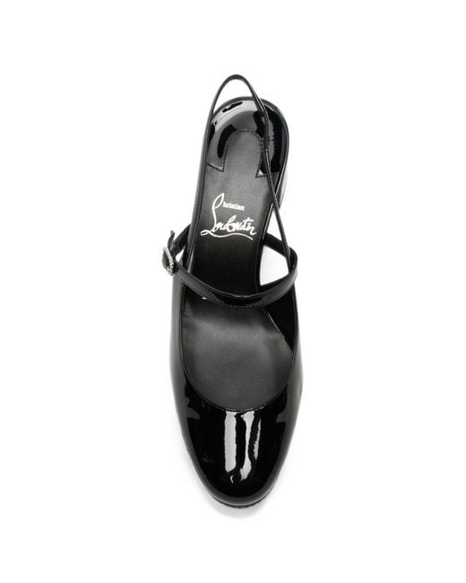Christian Louboutin Black Jamistrass Patent Leather Pumps