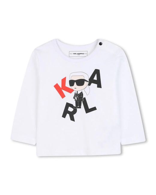 Karl Lagerfeld White T-Shirt With Logo