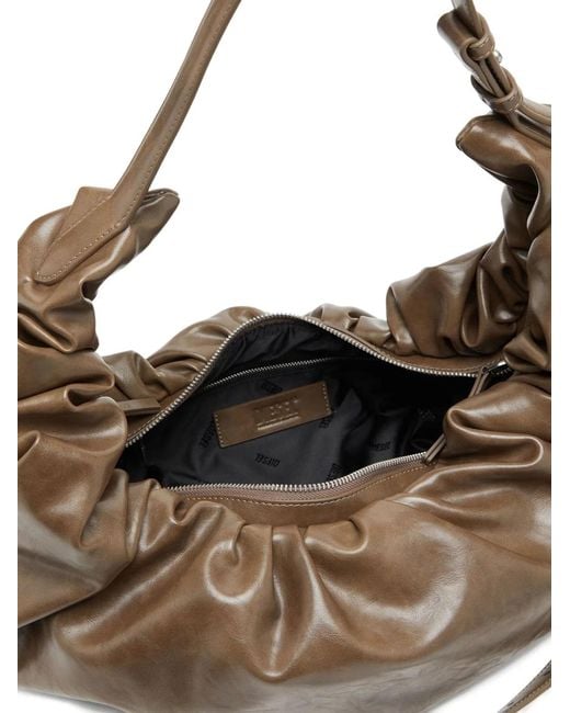DIESEL Natural Gathered Detail Shoulder Bag