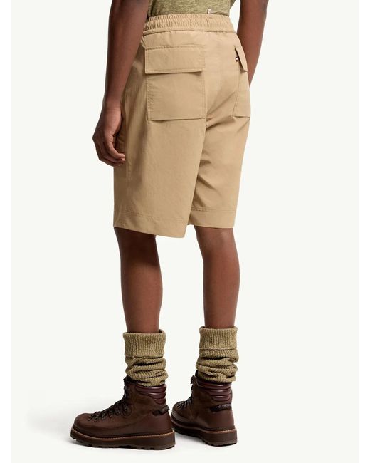 Moncler Natural Technical Froissé Shorts for men