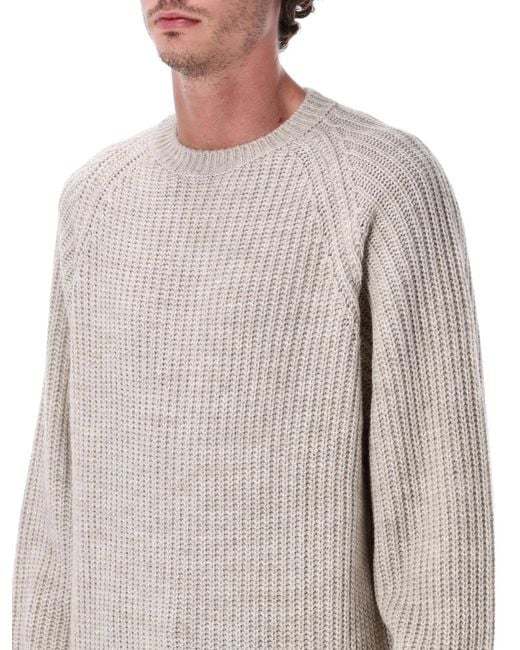 Carhartt Gray Firth Sweater With Raglan Sleeves for men